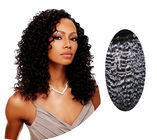 수중파 / 비틀린 곱슬곱슬한 사람의 머리카락은 100% 브라질 체파 머리를 위그스