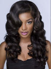 Elegant 25 Inch / 26 Inch Brazilian Curly Human Hair Wigs For Laides