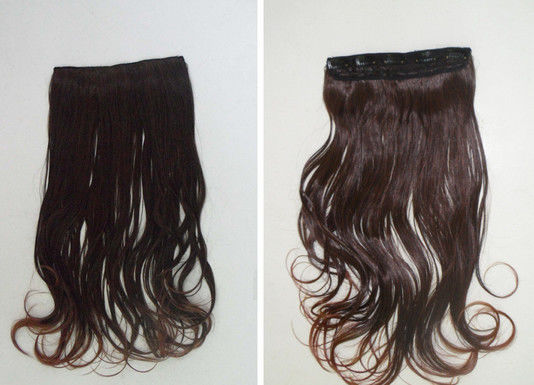 머리 연장 말레이시아의 처녀 레미 머리에 있는 브라운 매끄러운 #8 클립